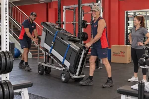 Commercial office removalists packing equipment for a business relocation in Alice Springs
